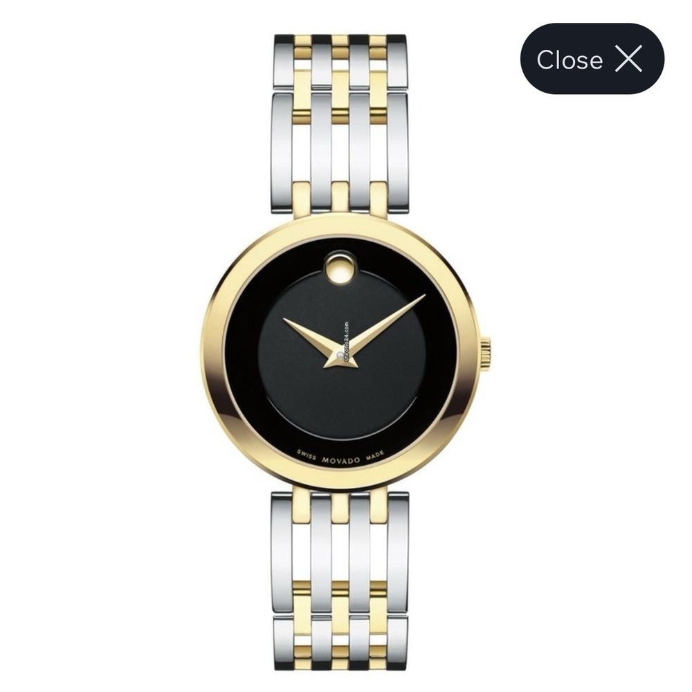 Ladies Movado Watch Esperanza silver Dial Quartz Swiss Stainless Vintage V834